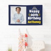 3’ x 5’ Happy Birthday Any Year Foto Banner (Insitu)