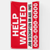 3' X 5' Hilfe Gewollt Banner (Vertikal)