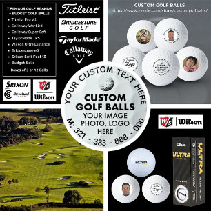 3 x Benutzerdefiniertes Foto-Logo Wilson Ultra 500 Golfball