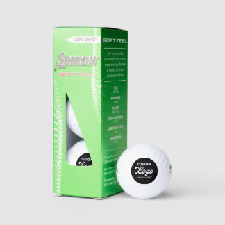 3 x Benutzerdefiniertes Logo Foto Srixon Soft Feel Golfball