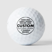 3 x Custom Personalisiert Bridgestone e6 Golf Ball (Vorderseite)