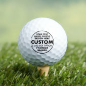 3 x Custom Personalisiert Bridgestone e6 Golf Ball (Insitu T-Shirt)