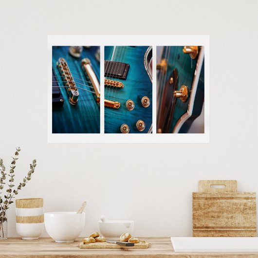 3 x Gitarre Poster (Küche)