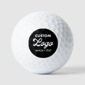 3 x Golfbälle mit individuellem Logo - Werbegesche (Vorderseite)