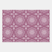 3 x Packpapier mit Etikettenpapier Geschenkpapier Set (Vorderseite 3)