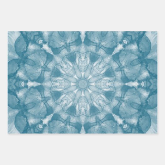 3 x Packpapier mit Etikettenpapier Geschenkpapier Set (Vorderseite 2)