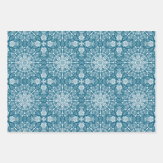 3 x Packpapier mit Etikettenpapier Geschenkpapier Set (Vorderseite)