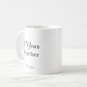 3 Year Anniversary Mug – First Wedding Anniversary Kaffeetasse (Vorderseite Links)