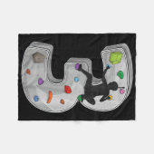 3 Year Old Rock Climbing 3rd Birthday Adventures C Fleecedecke (Vorderseite (Horizontal))