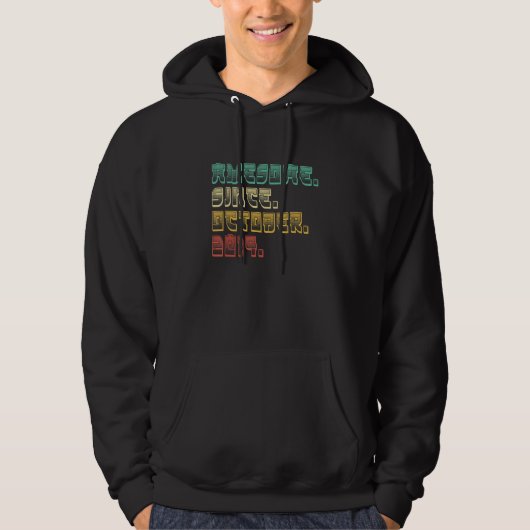 3 Years Old Awesome Since October 2019 3rd Birthd Hoodie (Vorderseite)