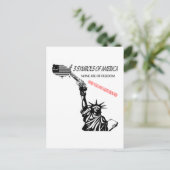 3 Zeichen weiß Postkarte (Stehend Vorderseite)