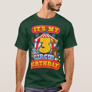 3. Zirkus Geburtstagskarneval-Party am 3. T-Shirt