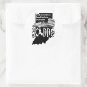 3 Zoll runde Aufkleber (Tasche)