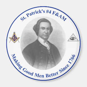 3 Zoll runder Magnet mit St. Patrick's Logo