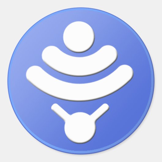 3 Zoll Weichmacher-Aufkleber Runder Aufkleber (Vorderseite)