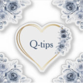 3 Zoll x 3 Zoll blaue Blumenbezugstipps Aufkleber (Vorderseite)