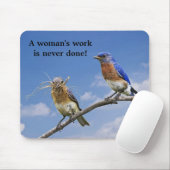 3 zusammenarbeitend, wird die Arbeit a-Frau nie Mousepad (Mit Mouse)