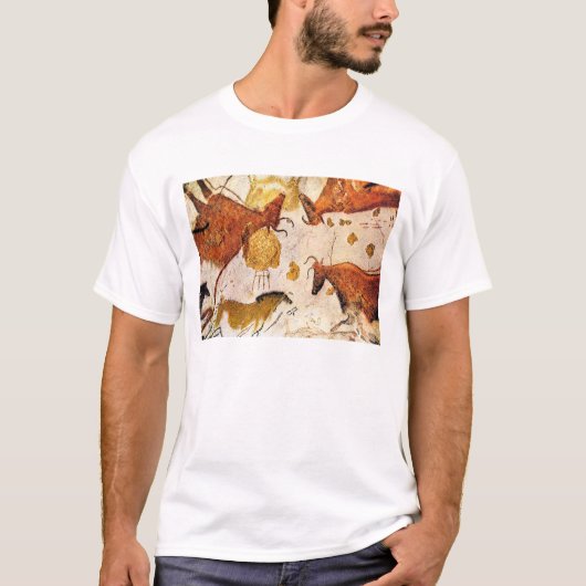 3b Antike Lascaux Bullen T-Shirt (Vorderseite)