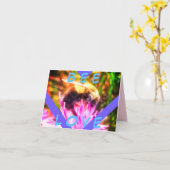 3BEE-LIEBE KLEINE GREETING-KARTE KARTE (Gelbe Blume)