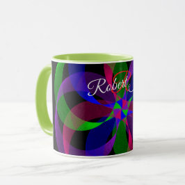 3D 2D Geometric Hybrid Coffee Mug Tasse