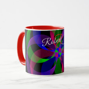 3D 2D geometrische Hybrid-Kaffeetasse Tasse