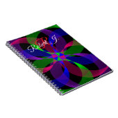 3D 2D geometrisches Hybrid-Spiralnotizbuch Notizblock (Rechte Seite)