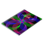 3D 2D geometrisches Hybrid-Spiralnotizbuch Notizblock (Linke Seite)