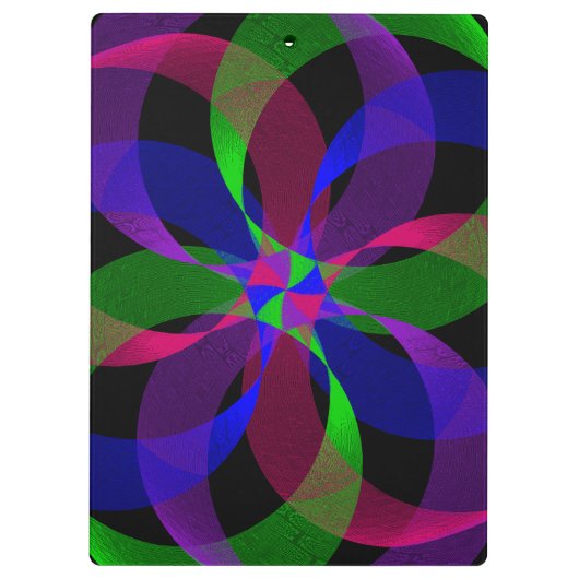 3D 2D Hybrid Geometric Clipboard Klemmbrett (Rückseite)