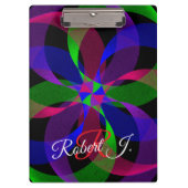 3D 2D Hybrid Geometric Clipboard Klemmbrett (Vorderseite)