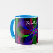 3D 2D Hybrid Geometric Coffee Tasse (Vorderseite Links)