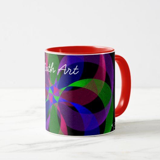 3D 2D Hybrid Geometric Coffee Tasse (VorderseiteRechts)