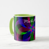 3D 2D Hybrid Geometric Coffee Tasse (Vorderseite Links)