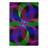 3D 2D Hybrid Geometric Mini Clipboard Klemmbrett (Rückseite)