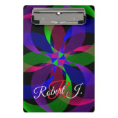 3D 2D Hybrid Geometric Mini Clipboard Mini Klemmbrett (Vorderseite)