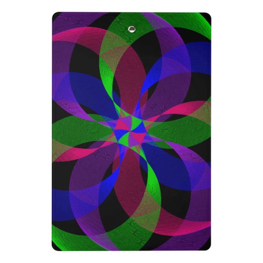 3D 2D Hybrid Geometric Mini Clipboard Mini Klemmbrett (Rückseite)