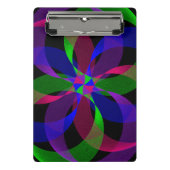 3D 2D Hybrid Geometric Mini Clipboard Mini Klemmbrett (Vorderseite)