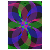 3D 2D Hybrid geometrisches Klemmbrett (Rückseite)
