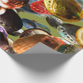 3D Abalone Colorful Seashell Geschenkpapier (Ecke)