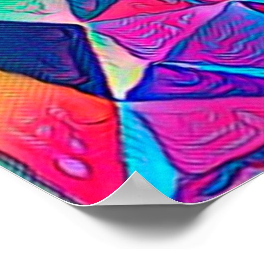 3D-Abbildung. Der abstrakte Hintergrund. Farbe Poster (Ecke)