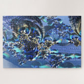 3D-Abbildung eines komplexen Fraktals Puzzle (Horizontal)