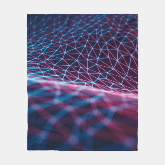 3D-Abbildung, geprägte Masche, die Praktikant dars Fleecedecke (Vorderseite)