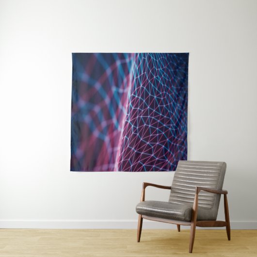 3D-Abbildung, geprägte Masche, die Praktikant dars Wandteppich (Beispiel (Horizontal))