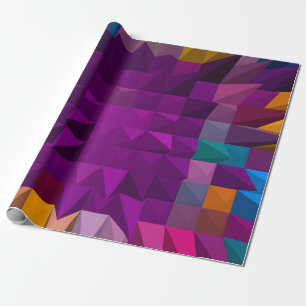 3D-Abbildung oder 3D-Darstellung Mosaikfarben Geschenkpapier