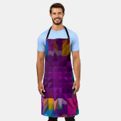 3D-Abbildung oder 3D-Darstellung Mosaikfarben Schürze (Getragen)