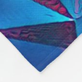 3D-Abbildung. Trendy abstrakter Hintergrund. Farbe Fleecedecke (Ecke)