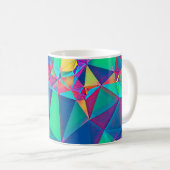 3D-Abbildung. Trendy abstrakter Hintergrund. Farbe Kaffeetasse (VorderseiteRechts)