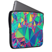 3D-Abbildung. Trendy abstrakter Hintergrund. Farbe Laptopschutzhülle (Vorne Rechts)