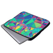 3D-Abbildung. Trendy abstrakter Hintergrund. Farbe Laptopschutzhülle (Vorne Knopf)