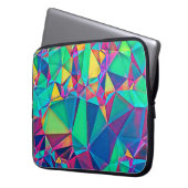 3D-Abbildung. Trendy abstrakter Hintergrund. Farbe Laptopschutzhülle (Vorderseite Links)