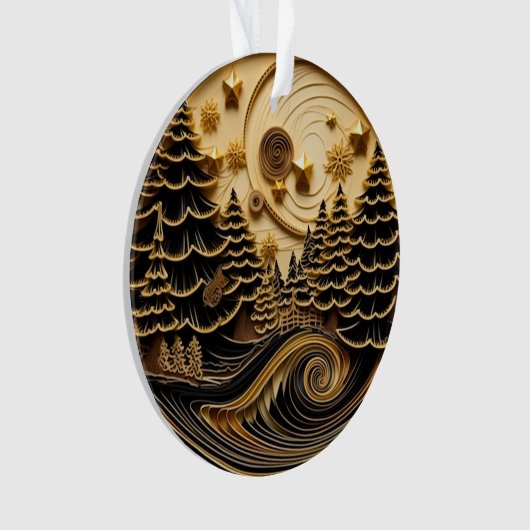 3d Abkühlungseffektwald Ornament (Vorderseite)